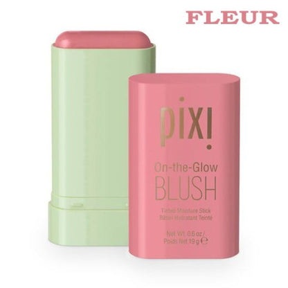 Pixi Blush On The Glow applied on cheeks