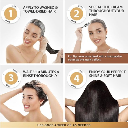 Karseell Collagen Hair Mask texture with coconut oil