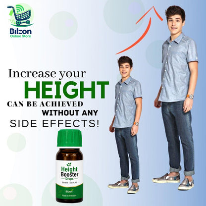 Child using Height Booster Drops growth supplement