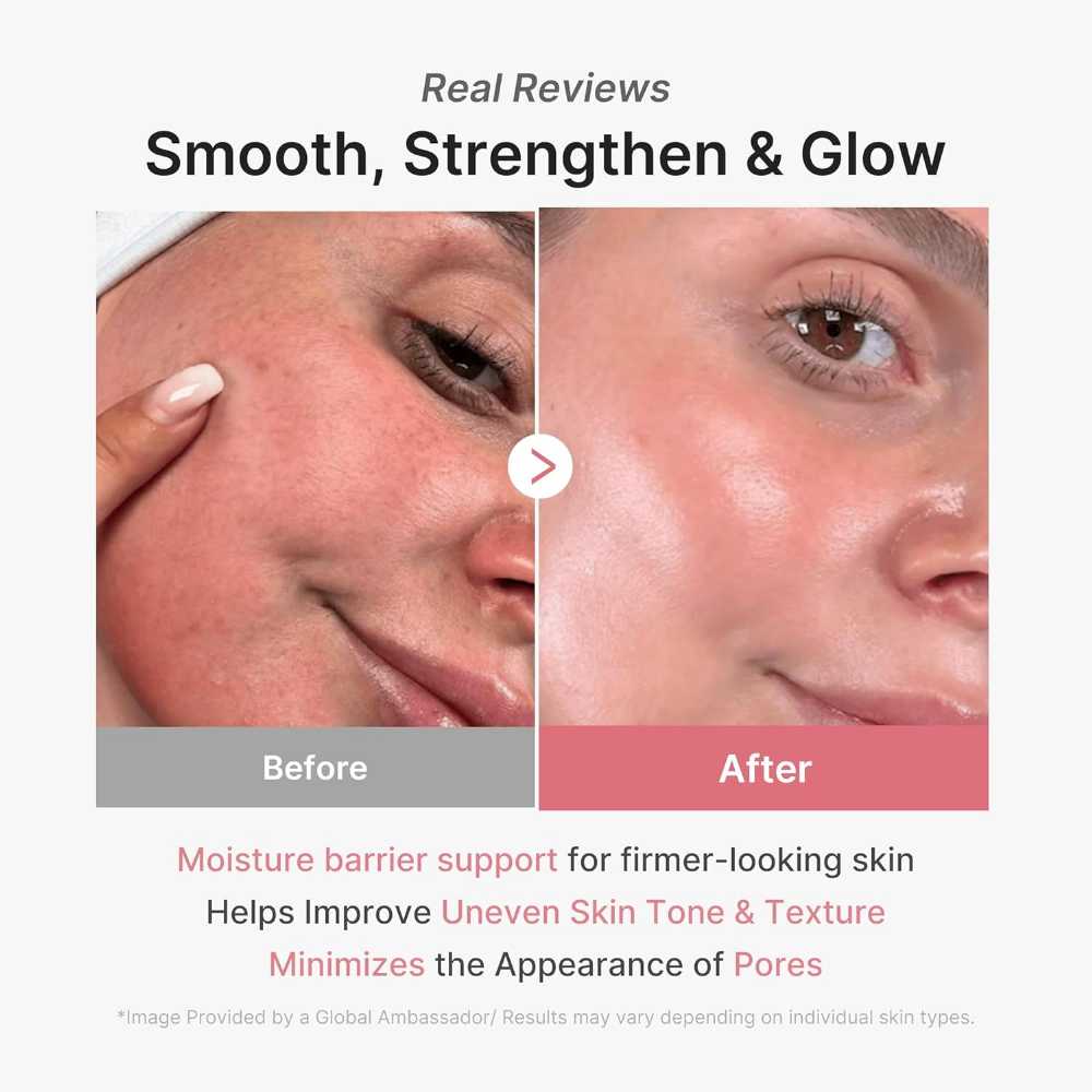 Medicube Pink Collagen Jelly Gel Mask applied on face