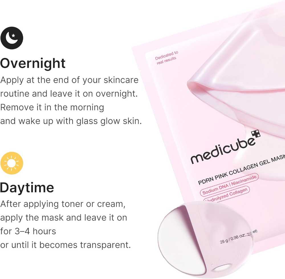Medicube Pink Collagen Jelly Gel Mask sheet mask texture