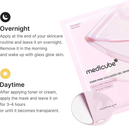 Medicube Pink Collagen Jelly Gel Mask sheet mask texture