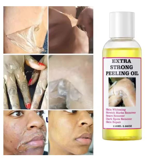 Peeling Oil ingredients and packaging