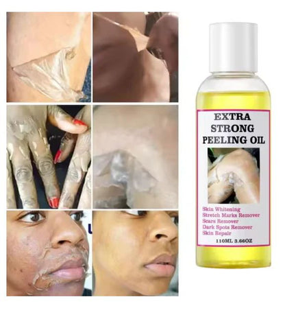 Peeling Oil ingredients and packaging