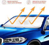 Car Windshield Sun Umbrella installed